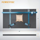 Powertec 71539 Drill Press Table 14  X 24  With Fence System