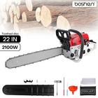 52cc 22  Gas Chainsaw Bar Gasoline Powered Chain Saw 2 Cycle Engine Wood Cutting
