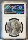 1958 Canada Silver 1 Dollar Totem Pole Elizabeth Ii Ngc Ms 64 Nice Bu Coin