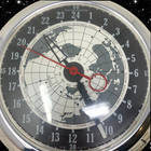 Vintage 1960 s Mastercrafters Globe World Wall Clock  191 Mid Century Modern