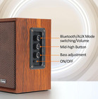 40w Computer Speakers 2 0 Ac Powered Wooden Pc Speakers With Strong Bass 7 28  X