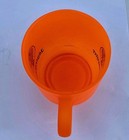 Jagermeister Neon Orange Frosted Glass Mug Cup Vintage Y2k Bar Euro Promo Rare