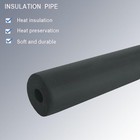Pipe Insulation Foam Tube 1 Inch - 6ft 1  Tubing For Indoor Black