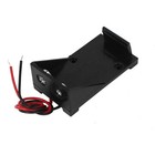 5x 9v Battery Spring Clip Holder Case Plastic Storage Box With Two Wire Leads