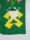 Vintage Handmade Beautiful Botanical Sampler Pattern Multicolor Quilt 48x44 Inch