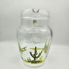 1950s Blakely Oil   Gas Arizona Cactus Clear Pitcher And 2 Tumblers