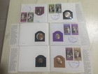 Jordan Pope Paul Vi Visit  Set 6 Coin   1stamp Covers     Via Dolorosa     Fdc 1968