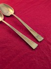 Lot Of 2 Vintage Dirigold Dirilyte Empress Goldware Solid Serving Spoons