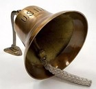 6-inch Antique Brass Us Navy Bell   Nautical Ship Bell Home D  cor Gift