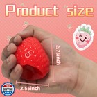 1pcs Squishy Strawberry cute Squeeze Toys kawaii Squishies Pvc Toys stress Re   