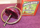 Very Old Progress Gyroscope Spinning Top In Box - British Made Blackpool England