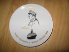 Qe2 Cruise Ship Plate - 1994 Captain Robin Woodall Cunard Queen Elizabeth Boat