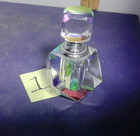 Vtg   Antique Glass Perfume Bottles   Stoppers  Lids  Your Choice 