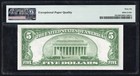 1934 A  5 Five Dollar Silver Certificate Note Fr 1651 Pmg Gem Unc 66 Epq