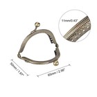 Metal Purse Frames 2 6  5pcs Kiss Lock Clasp Frame For Coin Bag Diy Bronze