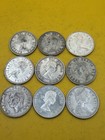 Lot Of 9 Canada 80  Silver Quarters 1949-1968  25   Approx 1 35 Troy Ounces