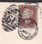 1898 Sg8 1d Red Brown Imperf On Very Late Cover London To Yeovil Very Rare  jb 