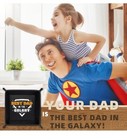 Zapuvo Best Dad In The Galaxy Pu Leather Tray And Keychain