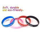 Jesus Loves You Rubber Bracelets Colorful Silicone Christian Jesus Wristbands