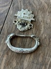 Antique Original Child s Casket Hardware Lamb Sun 1900s