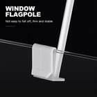 10pcs Flag Holder Car Window Flagpole Clip-on Support Poles Car Fix Flagpole