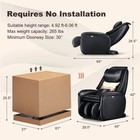 Full Body Sl Track Zero Gravity Massage Chair W  Pillow Reversible Footrest Heat