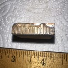 Printing Block   Suburban   Brass On Lead