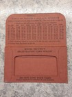 Vintage Rhino Hide Ssw-1 Social Security Registration Card Wallet benefit Table