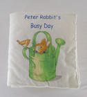 Vintage 2002 Beatrix Potter Peter Rabbit   s Busy Day Quilted Cloth Fabric Book