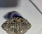 Vintage 1930s Art Deco Pastel Rhinestone Brooch -rare Dual Maker s Marks