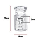 5mm Plastic Clear Cord Lock Cylinder Toggle Stopper