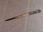 Vintage Allied Laboratories Inc Royal Serum Co Bronze Letter Opener Advertising