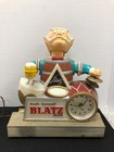 1960 s Blatz Beer Lighted Motion Nodder Clock Advertising Bar Display Sign