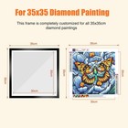 Naimoer Upgraded 2-pack Diamond Painting Frames For 35x35cm Art - Black Magnetic