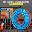 Uimoso 1 2 2 X 100ft Red   Blue Pex Tubing For Potable Water W cutter   Clamp h