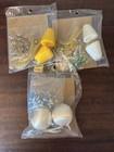 3 Vintage Fibre-craft Christmas Ornament Kit - Harmony Bells   Satin Spheres New