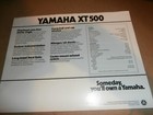 Original 1977 Yamaha Xt500 Motorcycle Sales Brochure