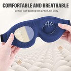 3d Travel Eye Mask Sleeping Soft Padded Shade Cover Rest Relax Blindfold-2 Pack