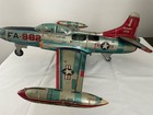 Vintageg Fa-982 Jet Plane Tin Litho Us Air Force Lockheed F-94c Japan 18    Wings