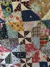 1940   s Quilt Use For Crafting Has Had Pieces Cut Off Read
