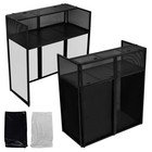 Dj Event Facade White black Scrim Metal Frame Booth   21  X 42  Flat Table Top