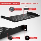 Pyle 6-pack 1u Server Rack Shelf - Universal Device Server Rack Mounting Tray