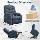 Power Lift Recliner Chair For Elderly With Massage For Living Room linen