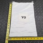 Adidas Y-3 White Satin Rectangle Shoes Dust Cover Bag 15  X  10  Inch   1 Pair