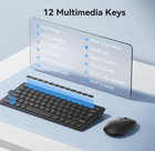 Teclado Y Rat  n Inal  mbricos Mini 2 4g Silenciosos Para Pc  Port  til Y Mac nuevo