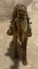 Vintage Wood Hand Carved Camel Figure 5    High