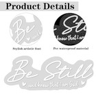 10pcs Be Still And Know That I Am God Rearview Mirror Sticker  Rearview Mirror 