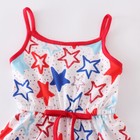 New Boutique 4th Of July Patriotic Stars Girls Romper Jumpsuit