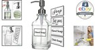 Antique Soap Dispenser Glass Rust Proof 304 Stainless Steel Pump