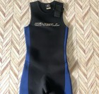 O   neill Sleeveless Wetsuit  Long Leg With Knee Pads  Black And Blue  Size Medium